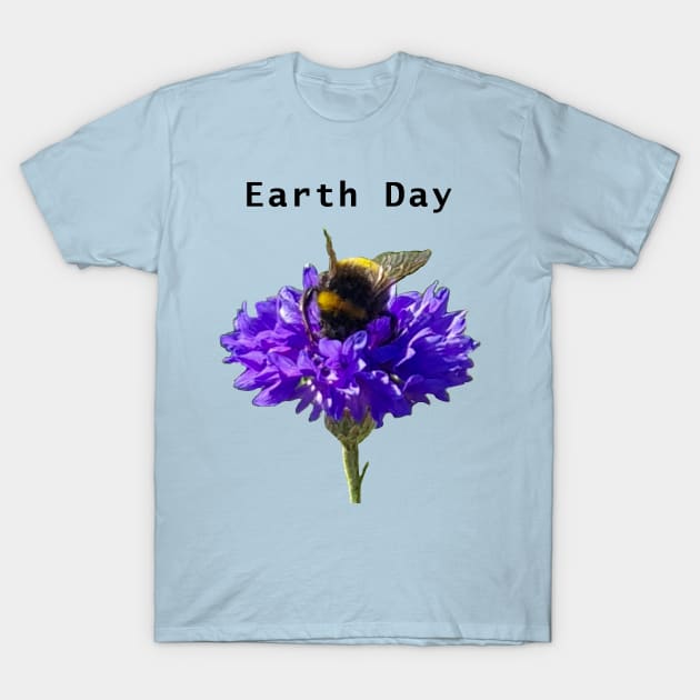 Earth Day Bumblebee T-Shirt by ellenhenryart